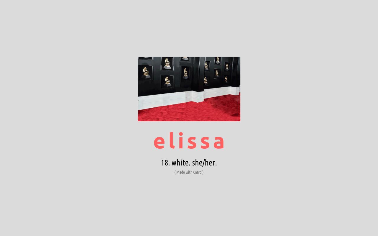 Carrd profile picture for @elissa